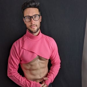 Croptop clubwear in Pink